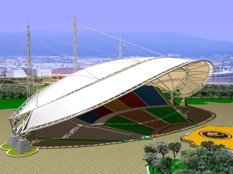 丹东体育场膜结构
